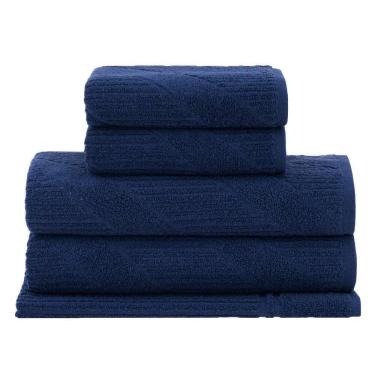 Imagem de Jogo Toalha Banho 5 Peças Jazz Extra Soft Cinza Buddemeyer