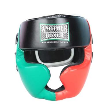 Imagem de rockible Chapo de boxe para o capacete de boxe para crianças confortável ajustável e equipamento de lacramento acolchoado equipamento de cabeça para kickboxing, S