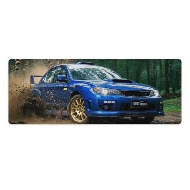Imagem de HouLaiZhe Drift Car WRX JDM Rally Gaming Mouse Pads JDM Car Desk Pads Grandes Mousepads para Teclado Desktop Tapete de Computador 30 x 80 cm