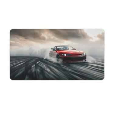 Imagem de HouLaiZhe Speed ​​s15 JDM Carro Fumaça Burnout Grande Gaming Mouse Pads Tapete de Mesa Base de Borracha Antiderrapante Laptop Acessórios de Computador Suprimentos Bloco de Escrita para Escritório Casa