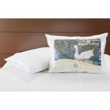 Imagem de Travesseiro Pluma de Ganso Antiacaro 70x50cm Fofinho Maxpluma - Rafalo