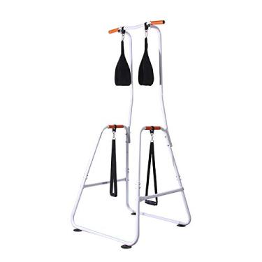 Imagem de Máquina de puxar interior equipmen ginásio treino pullups treino para utilizadores em pé sistema de fitness instrutor (cor: branco tamanho: 95 x 95 x 215 cm)