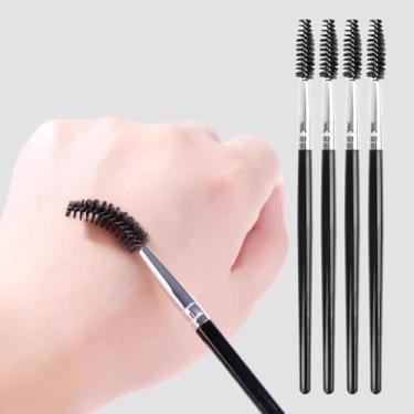 Imagem de 4 pincéis de maquiagem de sobrancelha delineador de contorno macio profissional para sobrancelhas, ferramenta de beleza cosmética