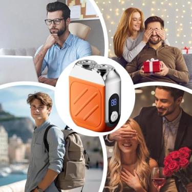 Imagem de Aparelho de Barbear Elétrico Portátil - Máquina de Barbear Elétrica com Visor Digital - Barbeador para Uso a Seco e Molhado - para Viagens Casa de Banho Acampamento Hotel Viagem de Negócios Escritório