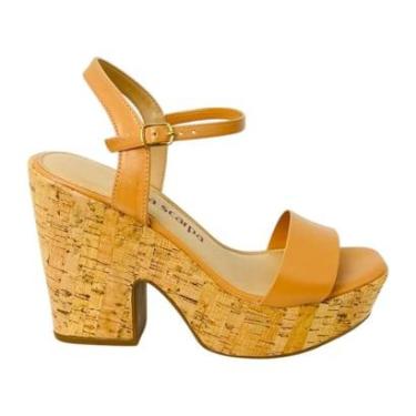 Imagem de Sandália Feminina Via Scarpa Napa Cortiça-Feminino