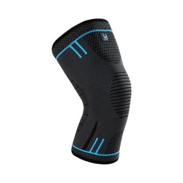 Imagem de 1 pc elástico respirável compressão joelho suporte manga para basquete