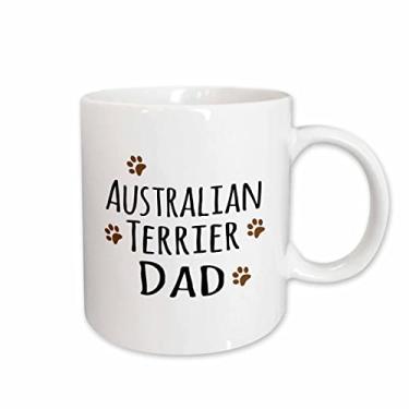 Imagem de 3dRose Caneca para pai de cachorro terrier australiano, 325 ml, cerâmica