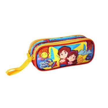 Imagem de Estojo Duplo Escolar Youtubers Maria Clara e JP 2 Divisórias - Clio St