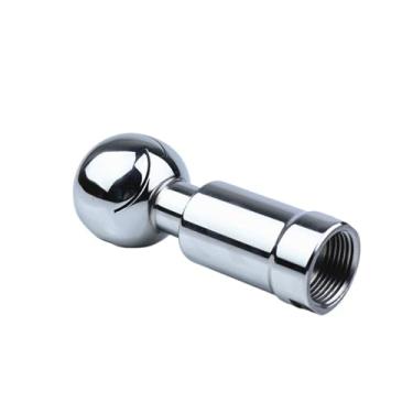 Imagem de ROUPWKWO 1 peça 1/5.1 cm bola de pulverização rotativa inoxidável 304 rosca fêmea CIP cabeça de limpeza de tanque cobertura 360 graus encaixe de lavagem