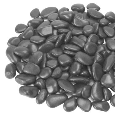 Imagem de Onlyfire Pedras pretas de 2,3 kg, pedras de cascalho de aquário polidas de 2,5 a 5 cm para plantas, paisagismo, vaso, suculenta, aquário