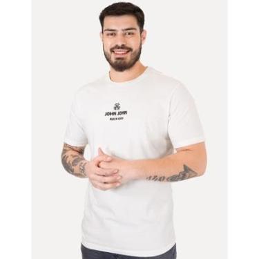 Imagem de Camiseta John John Masculina Regular Industry Co. Off White-Masculino