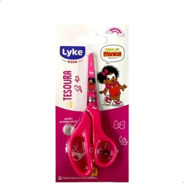 Imagem de Tesoura Escolar Infantil Turma da Mônica Lyke Ponta Arredondada 13cm P