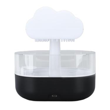 Imagem de Umidificador de Nuvem Chuva Difusor Aromaterapia com Luz LED 7 Cores Alimentado por USB para Óleo Essencial Dormir e Rel
