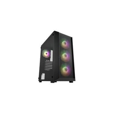 Imagem de Gabinete Gamer FSP CMT218, Mid Tower, ATX, Lateral em Vidro Temperado, Preto - CMT218B