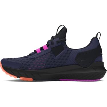 Imagem de Under Armour Tênis de corrida infantil Project Rock Blood Sweat Respect, (400) Azul-marinho meia-noite/preto/laranja flare, 4 Big Kid