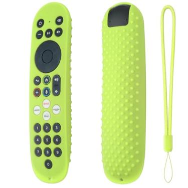 Imagem de Hi Color Capa de silicone para controle remoto Xumo Stream Box PR3 lançado 2025 Xumo Stream Box Spectrum Tv Remote Case com cordão (verde brilhante)