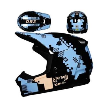 Imagem de Capacete Profissional Para Motocicleta Off-Road Para Ciclismo De Monta