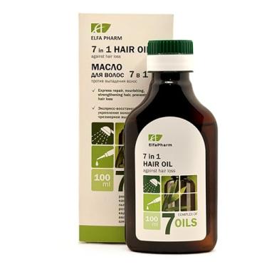 Imagem de Óleo capilar 7 em 1 "7 óleos" contra a queda de cabelo – complexo de 7 óleos naturais: bardana, rícino, linhaça, alecrim, cedro, abacate e karité – fortalece as raízes, estimula o crescimento e nutre