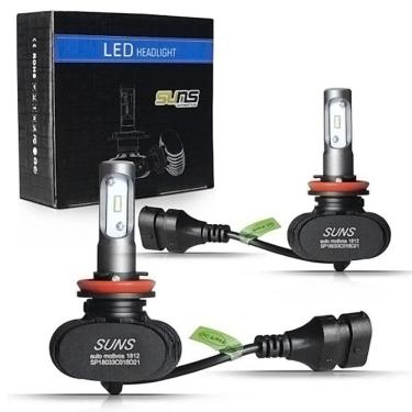 Imagem de Kit Lâmpadas Farol Ultra Led H11 6500K 8000Lm 12V - H11