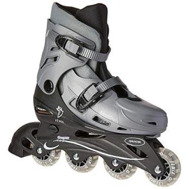 Imagem de Patins 4 Rodas Ajustáveis Fenix Prata