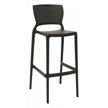 Imagem de Banqueta Alta Bar Marrom Safira Tramontina