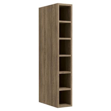 Imagem de Armario Aereo Adega 6 Nichos 15 Cm Mdp Maxxi G760 Nogal Kappesberg Nogal