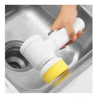 Imagem de Escova De Limpeza 3 Em 1 Elétrica Manual Cozinha Ferramenta