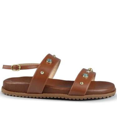 Imagem de Sandália Papete Vero K Feminina 507.7204, 37, Ocre