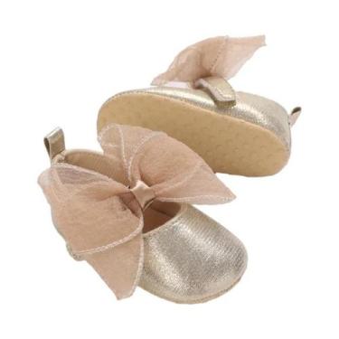 Imagem de Sapatos Para Bebê Menina 0-18 Meses, Solado De Tecido Antiderrapante, 