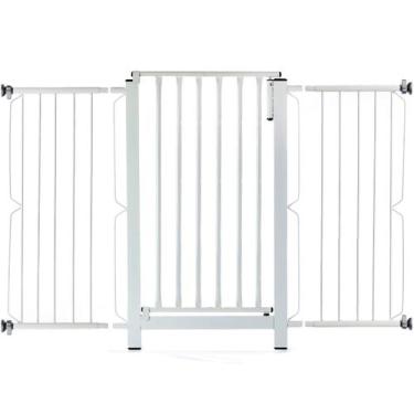 Imagem de Grade e portão para cachorro bebê pet, vãos de 116cm a 120cm - Grade M