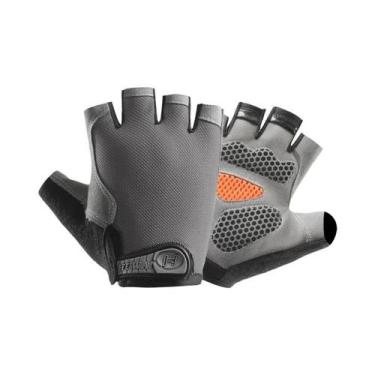 Imagem de Luvas De Academia Para Homens E Mulheres Com Dedos Cortados E Faixa De
