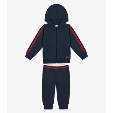 Imagem de Conjunto Infantil Jaqueta Com Calça Trick Nick Azul, M, Azul