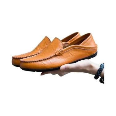 Imagem de Mocassins Casuais Masculinos Em Couro Legítimo Tamanho plus Size, Sapa