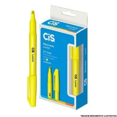Imagem de Marcador Cis Lumini Amarelo - Embalagem 12 Unidades