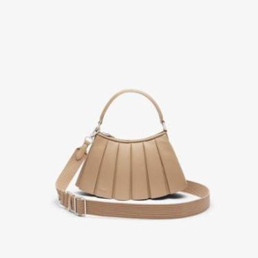 Imagem de Bolsa Lacoste Hobo Pequena em Couro Lenglen Feminina-Feminino