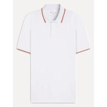 Imagem de Polo Ellus Masculina Piquet Classic Easa Friso Light Branca-Masculino