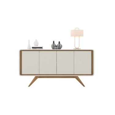 Imagem de Buffet Channel Off White/Nature - Potenza Móveis