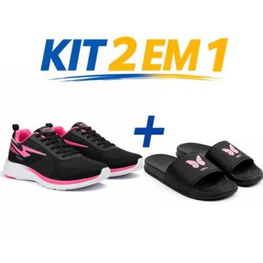 Imagem de Kit Tenis Esportivo Feminino Design Moderno Leve Confortavel Caminhada