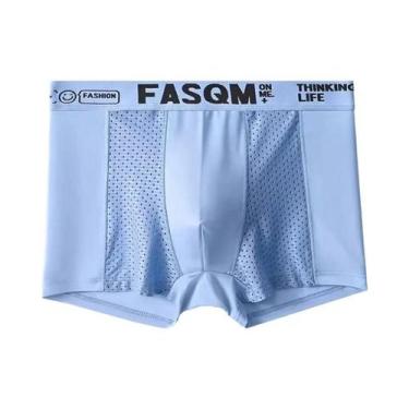 Imagem de Cuecas Boxer Masculinas plus Size L-6XL De Malha De Seda Gelada, Ajust