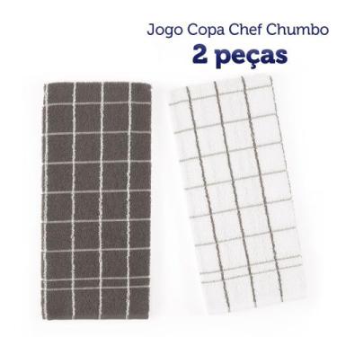 Imagem de Kit 2 Panos de Copa Felpudo Teka Chef - Chumbo