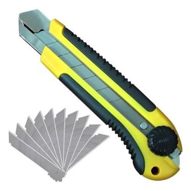 Imagem de Estilete Segmentado 18mm Lelong com 10 Lâminas Reposição - Congratulat