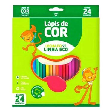 Imagem de Lápis de cor Leo & Leo 24 Cores 1119 kit 24u - Congratulations Store