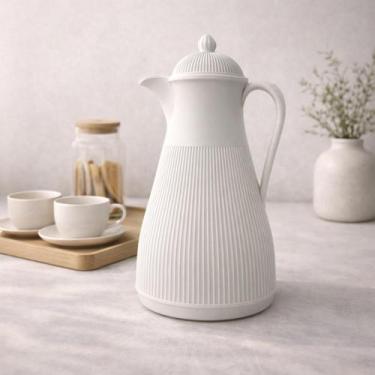 Imagem de Garrafa Térmica de Café e Chá Branca Clássica Premium 1L PP - Btc