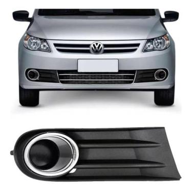 Imagem de Grade Parachoque Gol G5 Lado Direito Passageiro Sem Milha Aro Cromado 