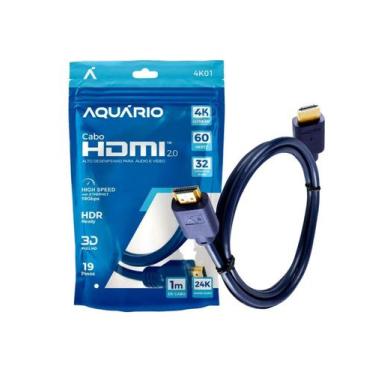 Imagem de Cabo HDMI Aquario 4K01 4K Macho X Macho 2.0 1M