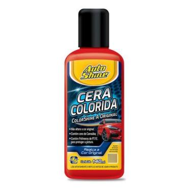 Imagem de Cera Automotiva Colorida Vermelha Colorshine Autoshine 140ml