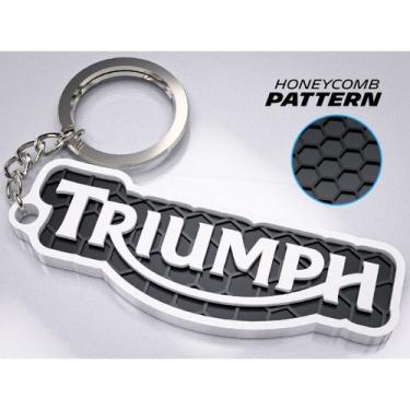 Imagem de Chaveiro Logo Triumph  Impressão 3D Estilo Moto Premium - NoBrand