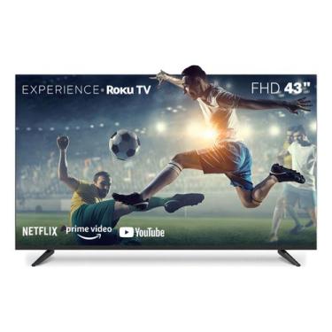 Imagem de Smart TV 43 Pol Multi Full HD TL056M Sistema Roku TV Wi-Fi 3 HDMI Goog