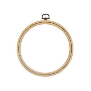 Imagem de Bastidor de Madeira com Pingente para Bordado 10cm - Nurge