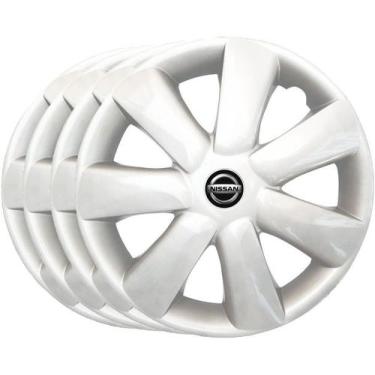 Imagem de Jogo Calota Nissan March Aro 14 2014 2015 2016 2017 - GRID